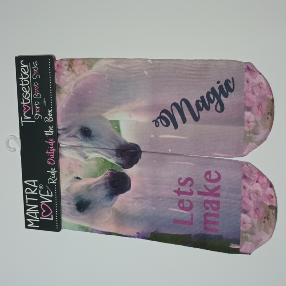 2/$15 Let's Make Magic Short Boot Socks by MantraLove